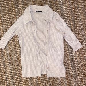 Zara button up sweater